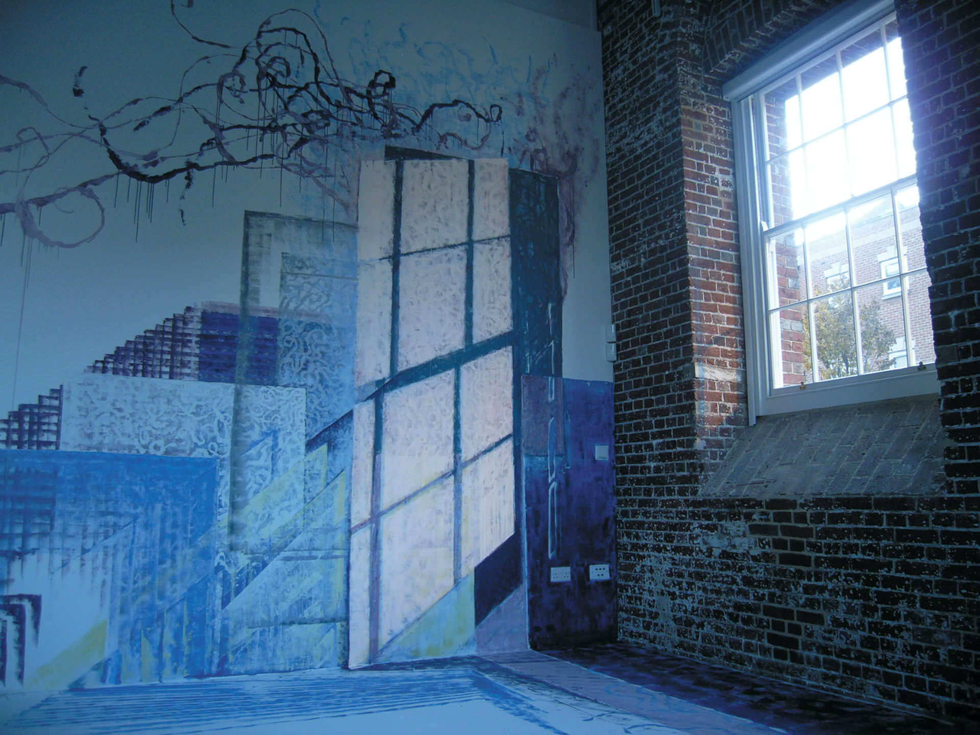 石田尚志《REFLECTION》2009年 高松市美術館蔵 〜展示風景